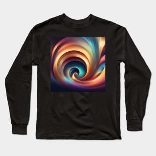 Multicolor spiral Long Sleeve T-Shirt